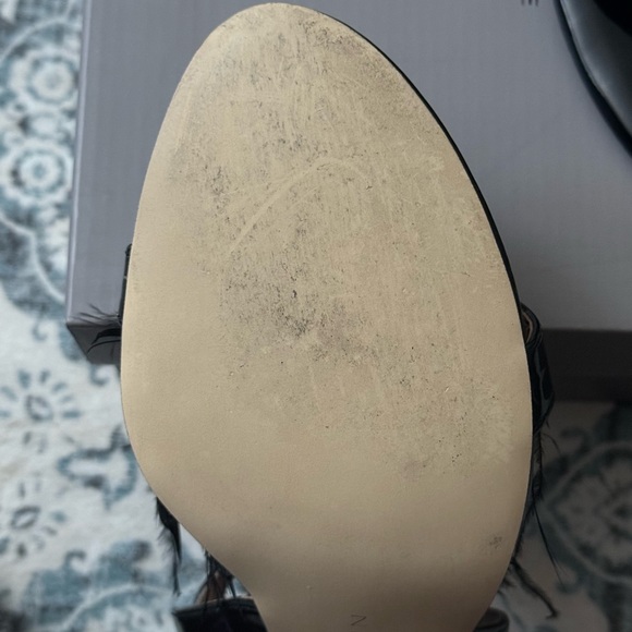 Halston Heritage Tasha patent leather and feather heels - Picture 6 of 10